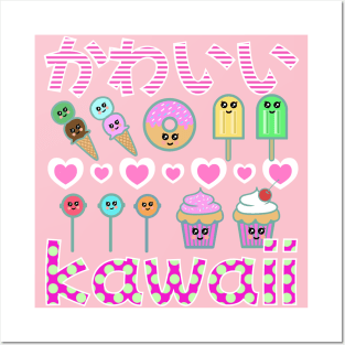 Kawaii Food Cute Sweet Treats Posters and Art